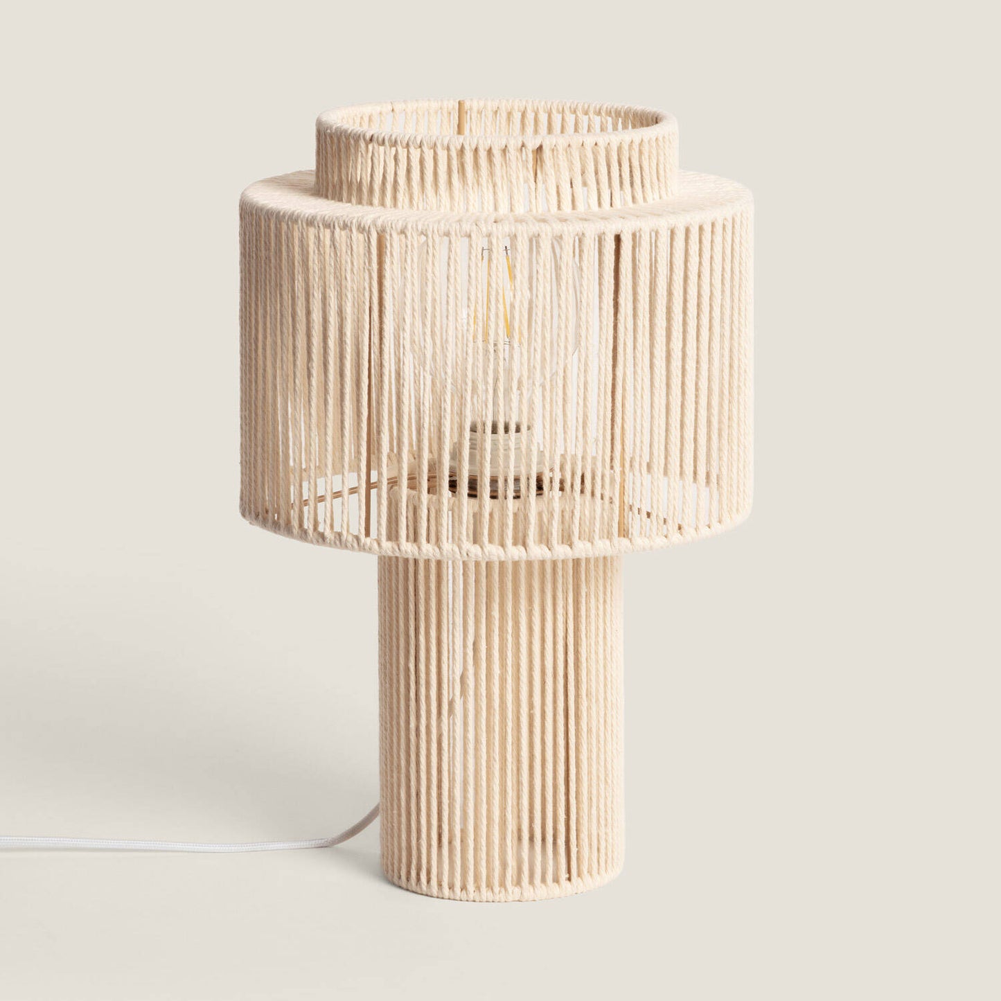 Lámpara de Mesa de Cuerda de Algodón Alma