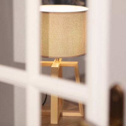 Lámpara de Mesa de Madera Korsade