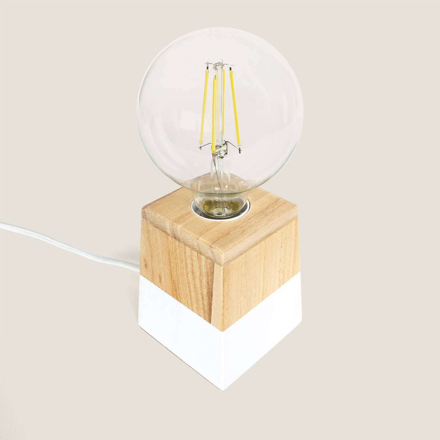 Lámpara de Mesa de Madera Lakara