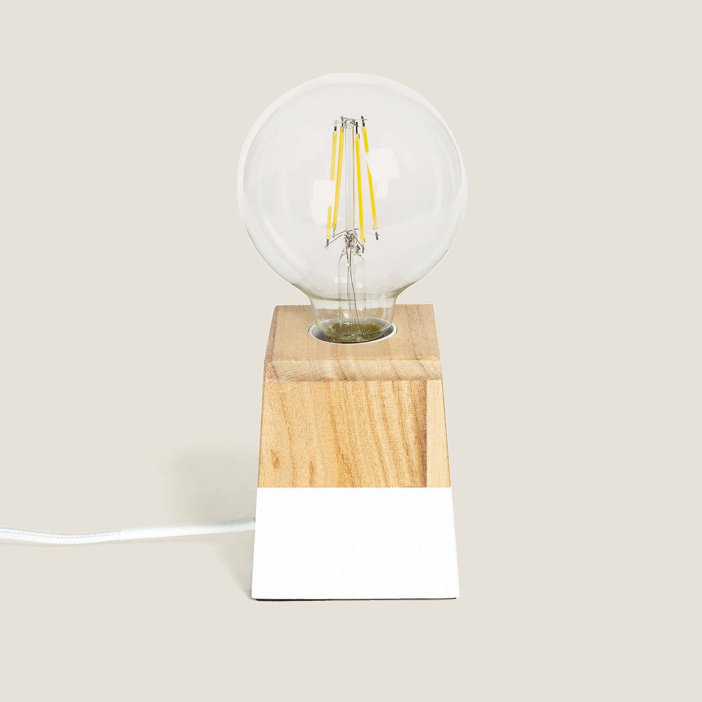 Lámpara de Mesa de Madera Lakara