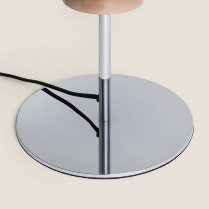 Lámpara de Mesa de Metal y Cristal Nova