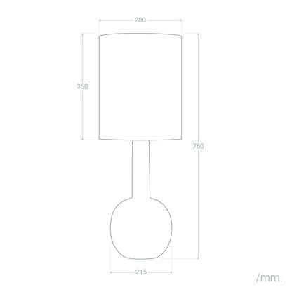 Lámpara de Mesa de Porcelana Guldan
