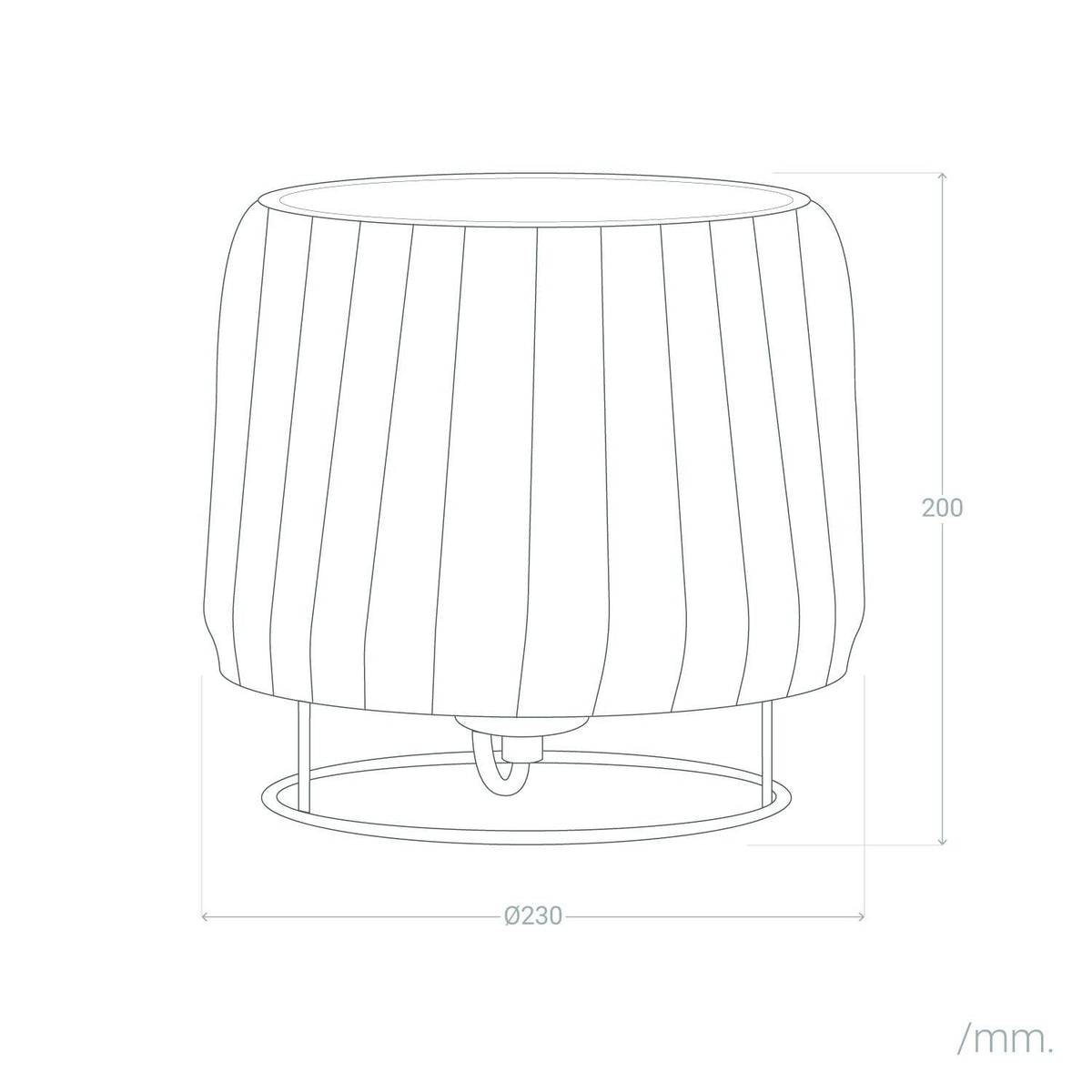 Lámpara de Mesa de Ratán Gondia