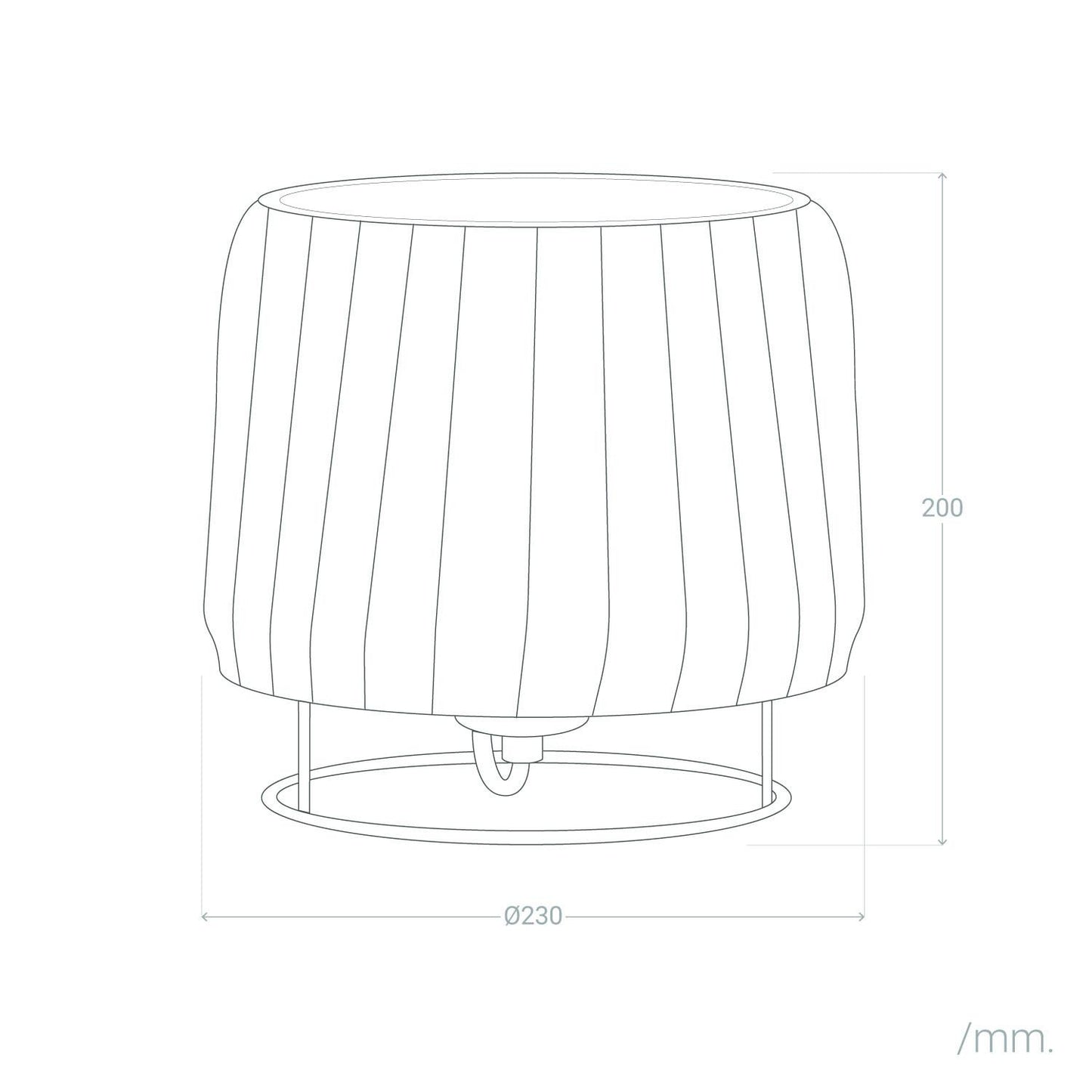Lámpara de Mesa de Ratán Gondia