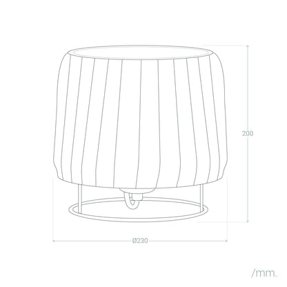 Lámpara de Mesa de Ratán Gondia