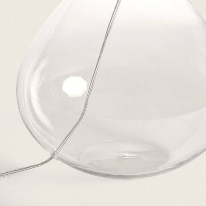 Lámpara de Mesa de Tela y Cristal Marseille