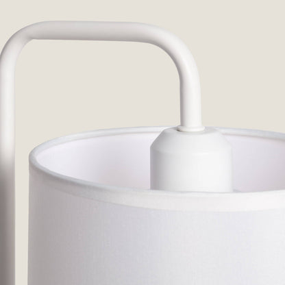 Lámpara de Mesa de Tela y Madera Jedali