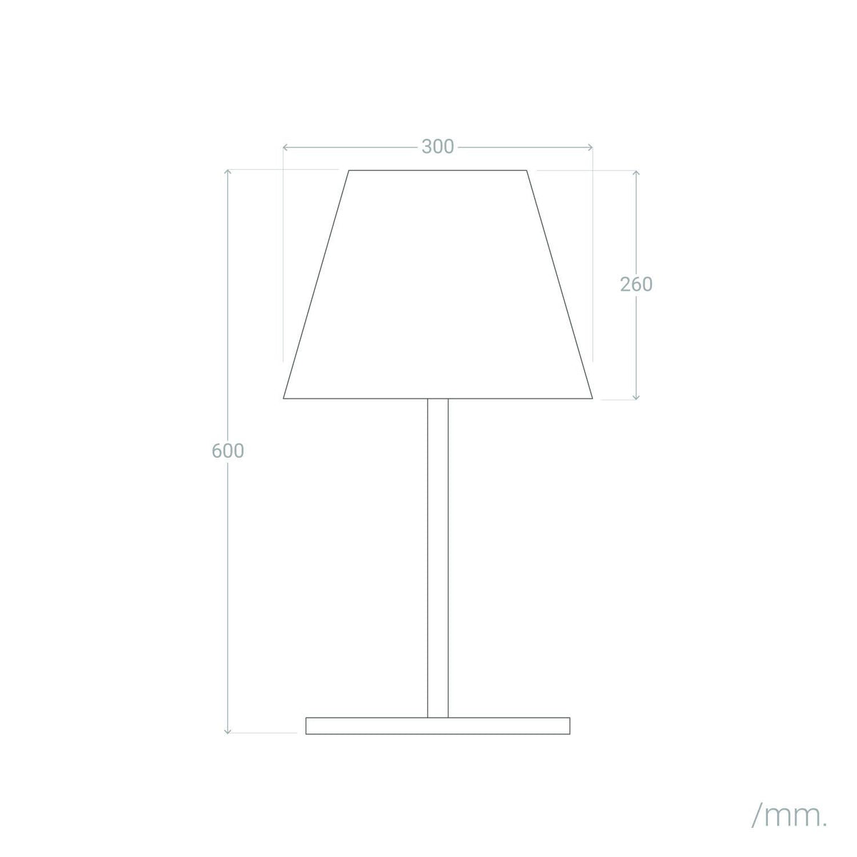 Lámpara de Mesa Exterior Aluminio Maipo