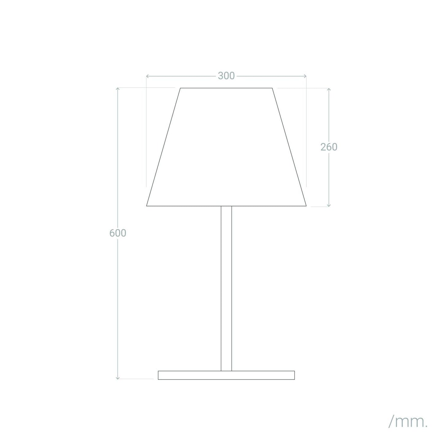 Lámpara de Mesa Exterior Aluminio Maipo