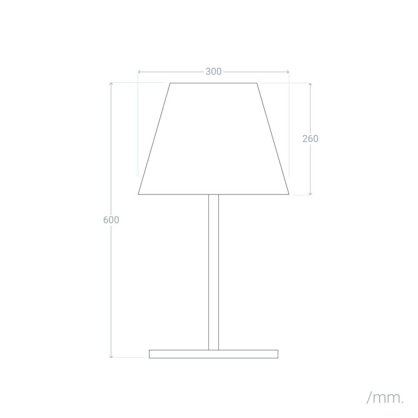 Lámpara de Mesa Exterior Aluminio Maipo