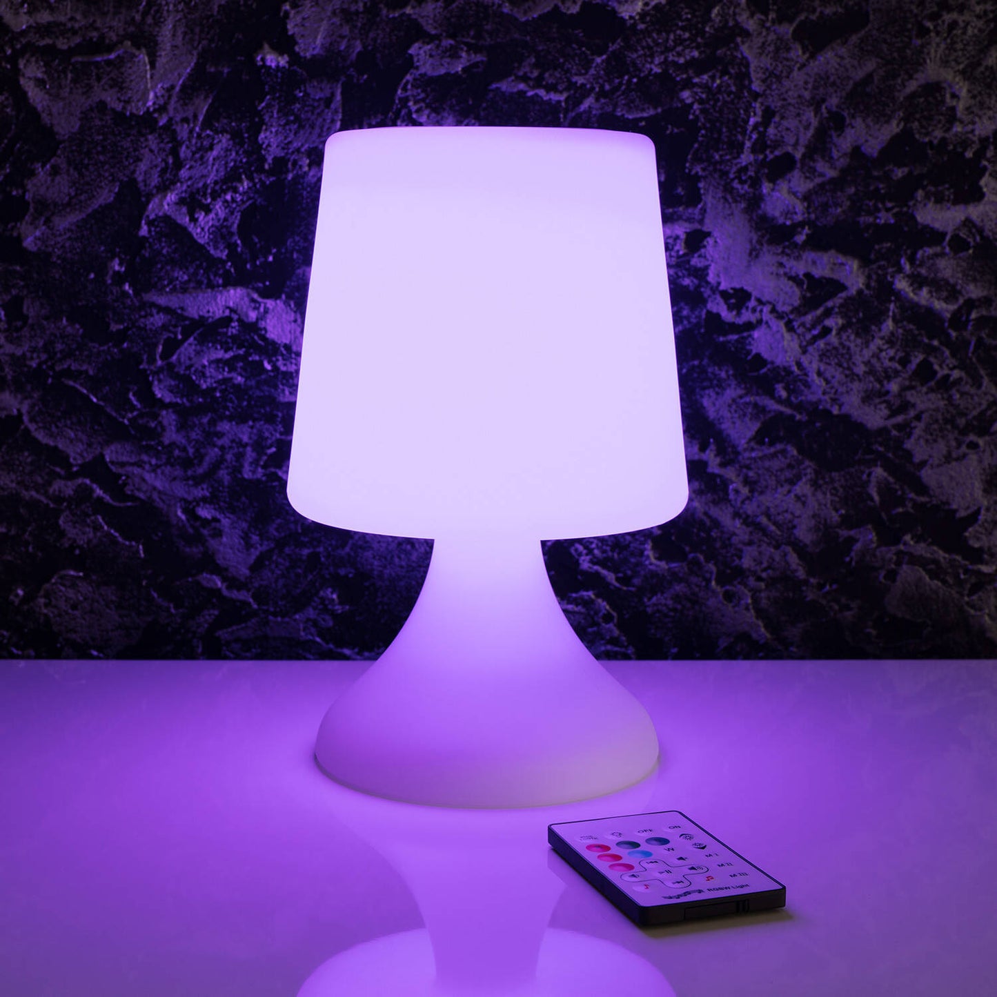 Lámpara de Mesa Exterior LED RGBW Portátil con Altavoz Bluetooth y Batería USB Recargable Uyoga