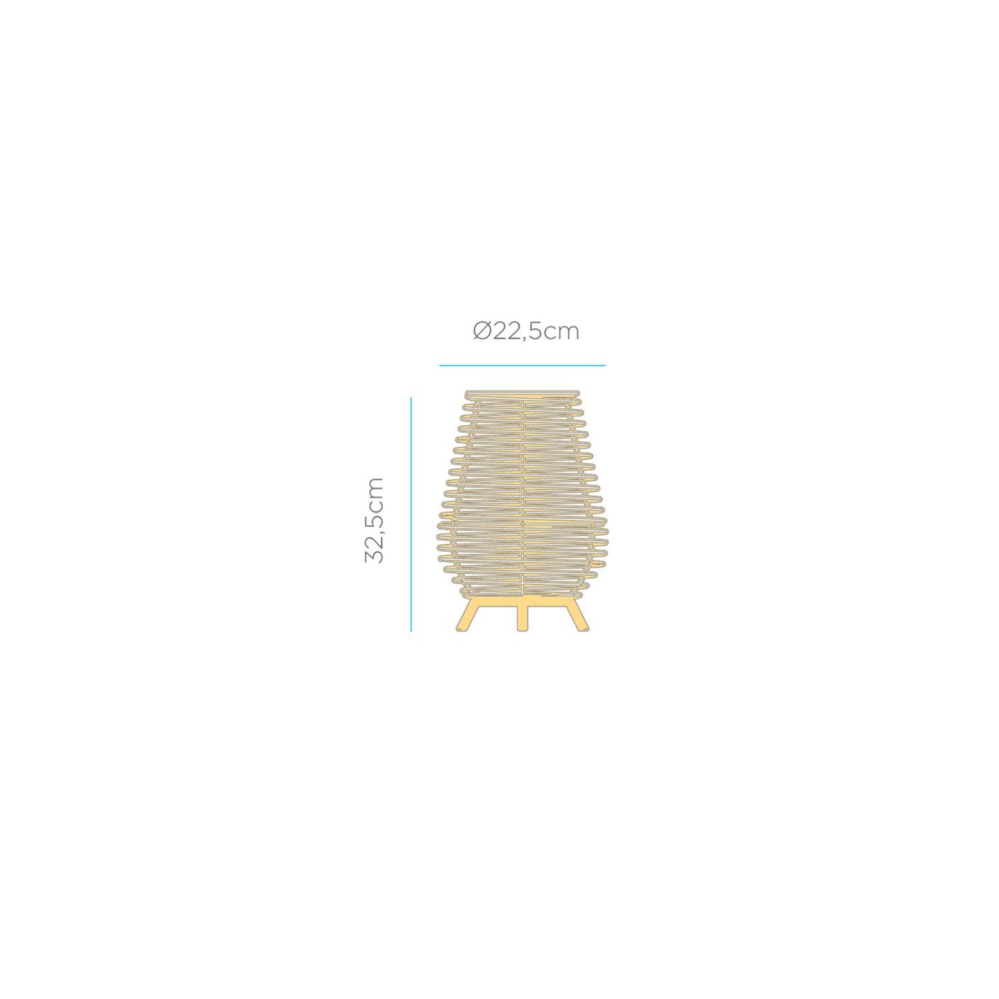 Lámpara de Mesa Exterior LED Bossa 30 Battery