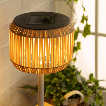 Lámpara de Mesa Exterior Solar LED Ratán Nygala