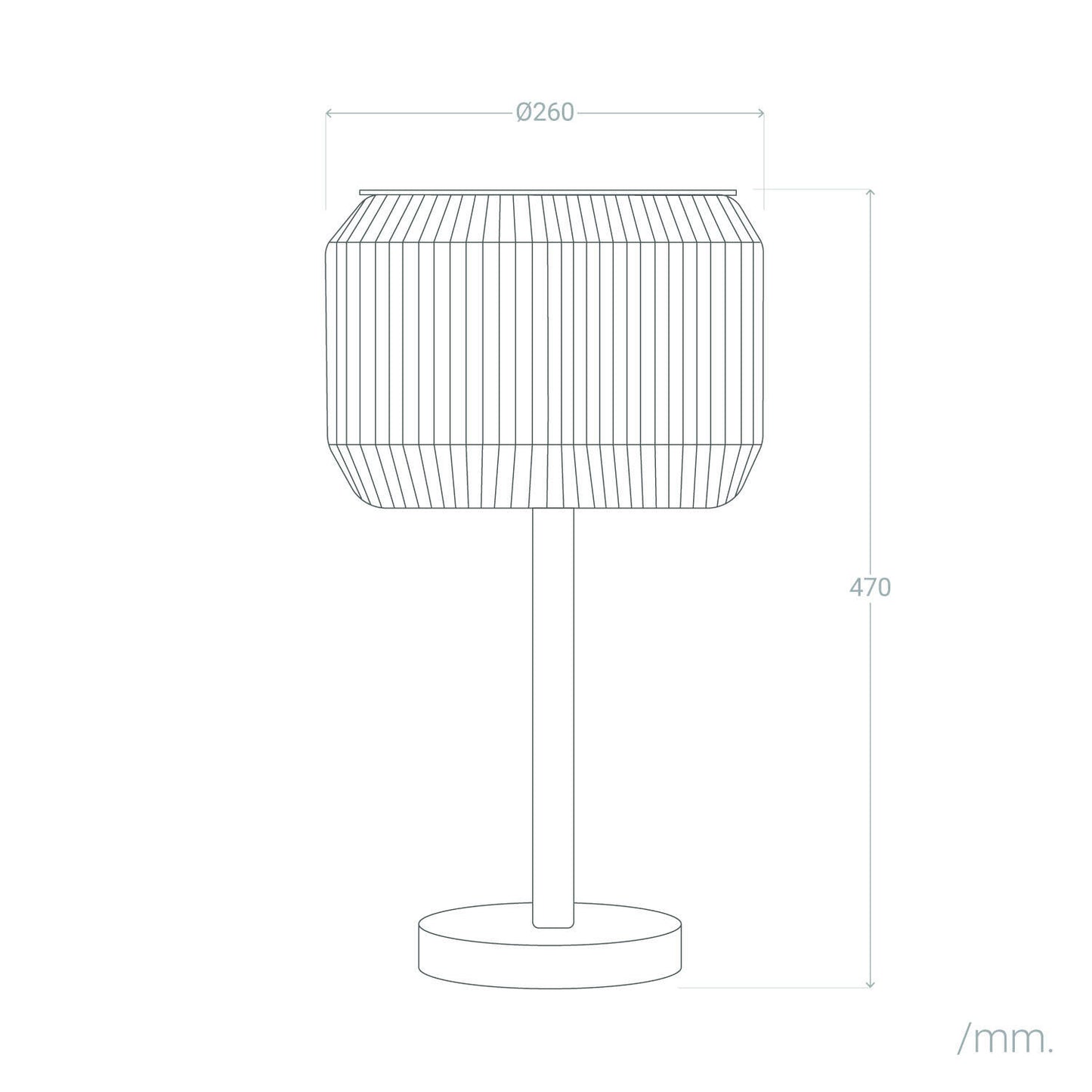 Lámpara de Mesa Exterior Solar LED Ratán Nygala