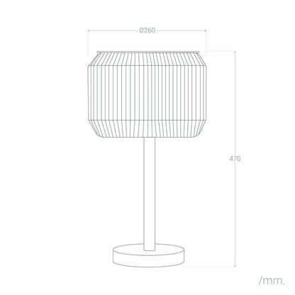Lámpara de Mesa Exterior Solar LED Ratán Nygala