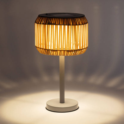 Lámpara de Mesa Exterior Solar LED Ratán Nygala