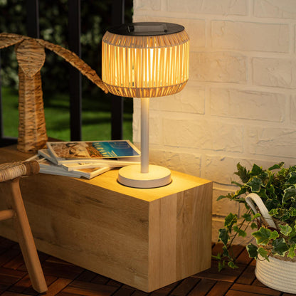 Lámpara de Mesa Exterior Solar LED Ratán Nygala