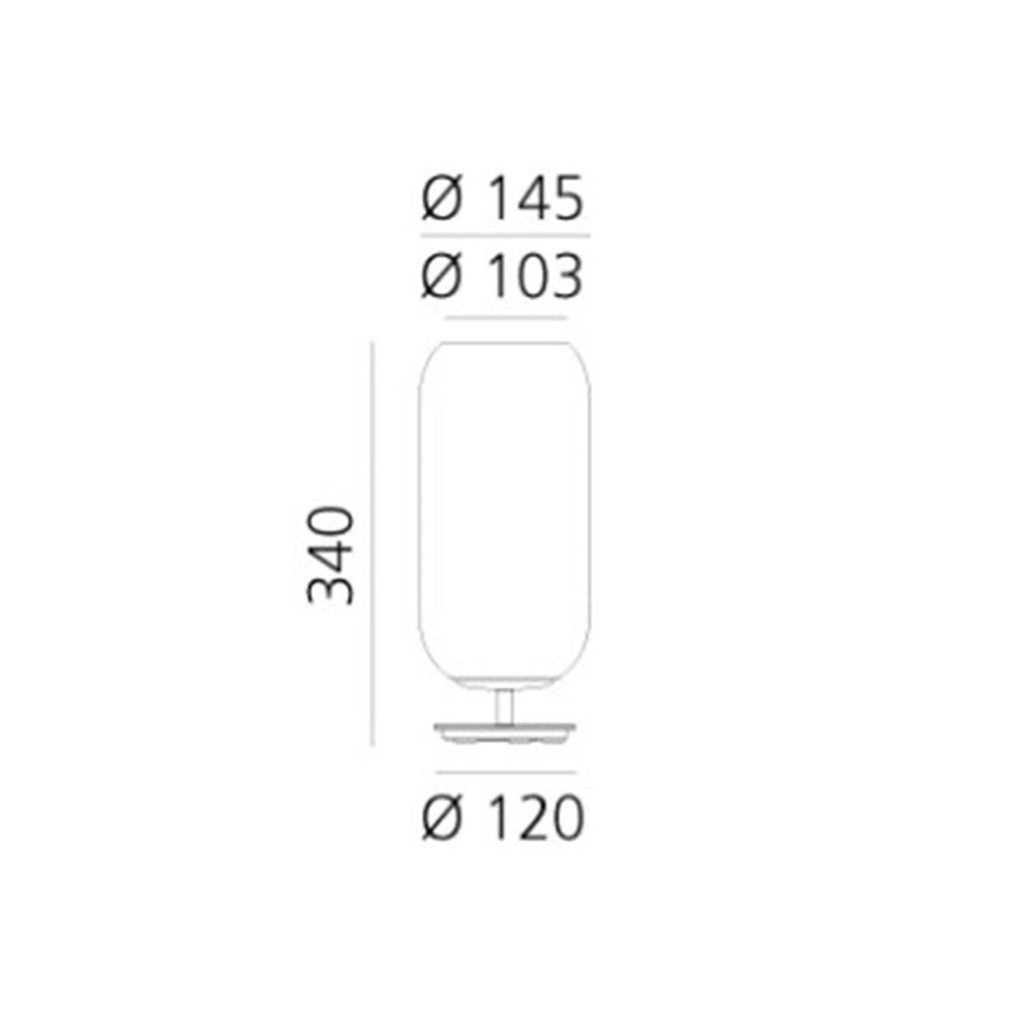 Lámpara de Mesa Gople Mini ARTEMIDE