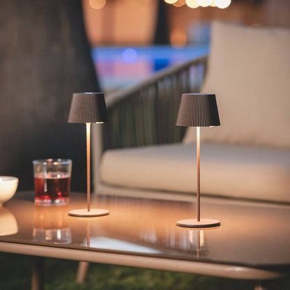 Lámpara de Mesa LED Portátil para Exterior Aluminio con Batería Recargable Willox