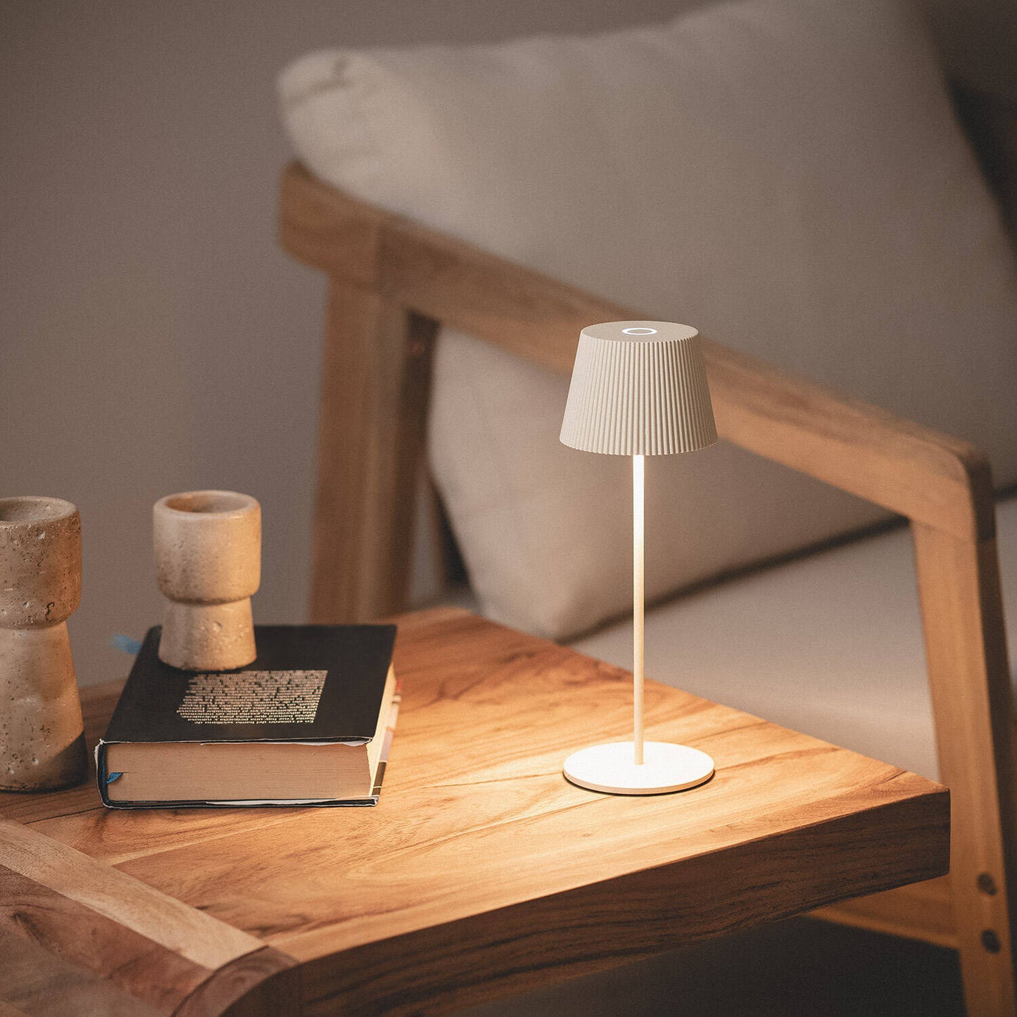 Lámpara de Mesa LED Portátil para Exterior Aluminio con Batería Recargable Willox