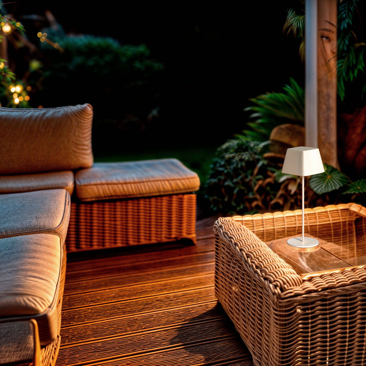 Lámpara de Mesa LED Portátil para Exterior Aluminio con Batería Recargable Willy