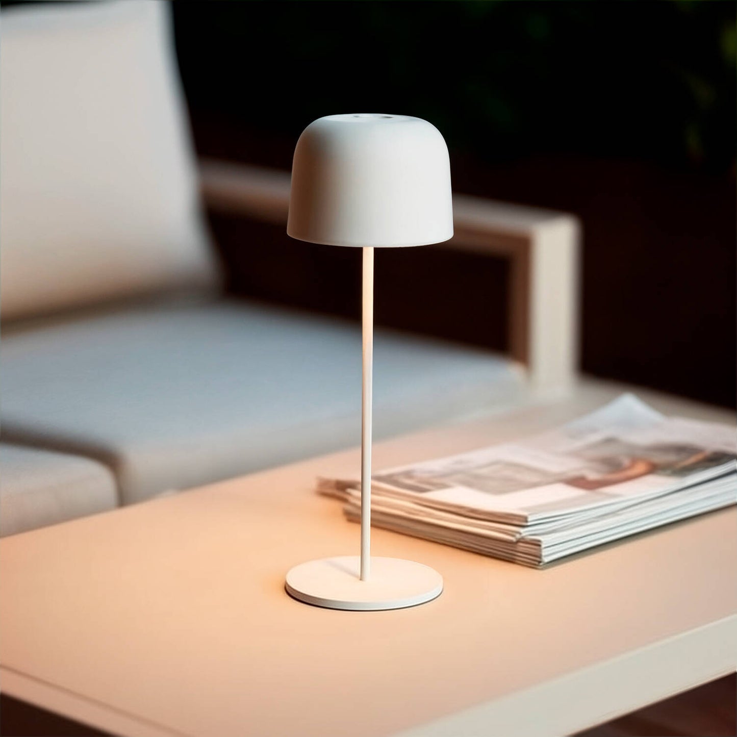 Lámpara de Mesa LED Portátil para Exterior Aluminio con Batería Recargable Wink