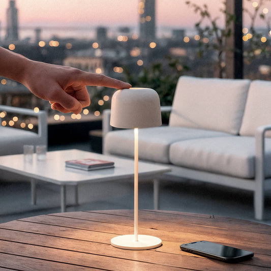 Lámpara de Mesa LED Portátil para Exterior Aluminio con Batería Recargable Wink