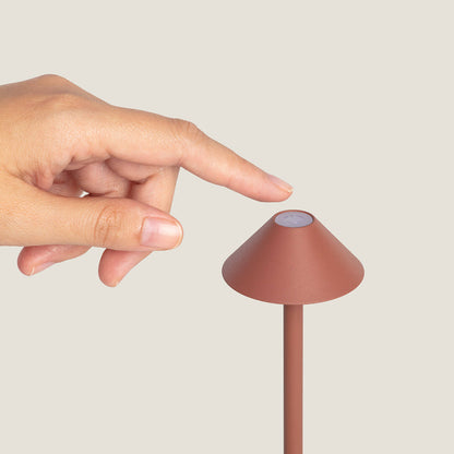 Lámpara de Mesa LED Portátil para Exterior Metal con Batería Recargable Magatzi