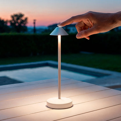 Lámpara de Mesa LED Portátil para Exterior Metal con Batería Recargable Magatzi