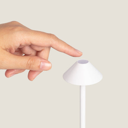 Lámpara de Mesa LED Portátil para Exterior Metal con Batería Recargable Magatzi