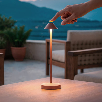 Lámpara de Mesa LED Portátil para Exterior Metal con Batería Recargable Magatzi