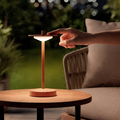 Lámpara de Mesa LED Portátil para Exterior Metal con Batería Recargable Estepona