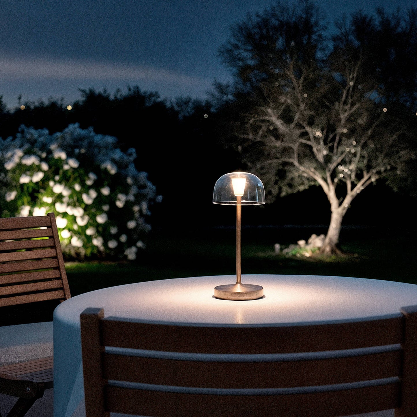 Lámpara de Mesa LED Portátil para Exterior Metal con Batería Recargable Lendora