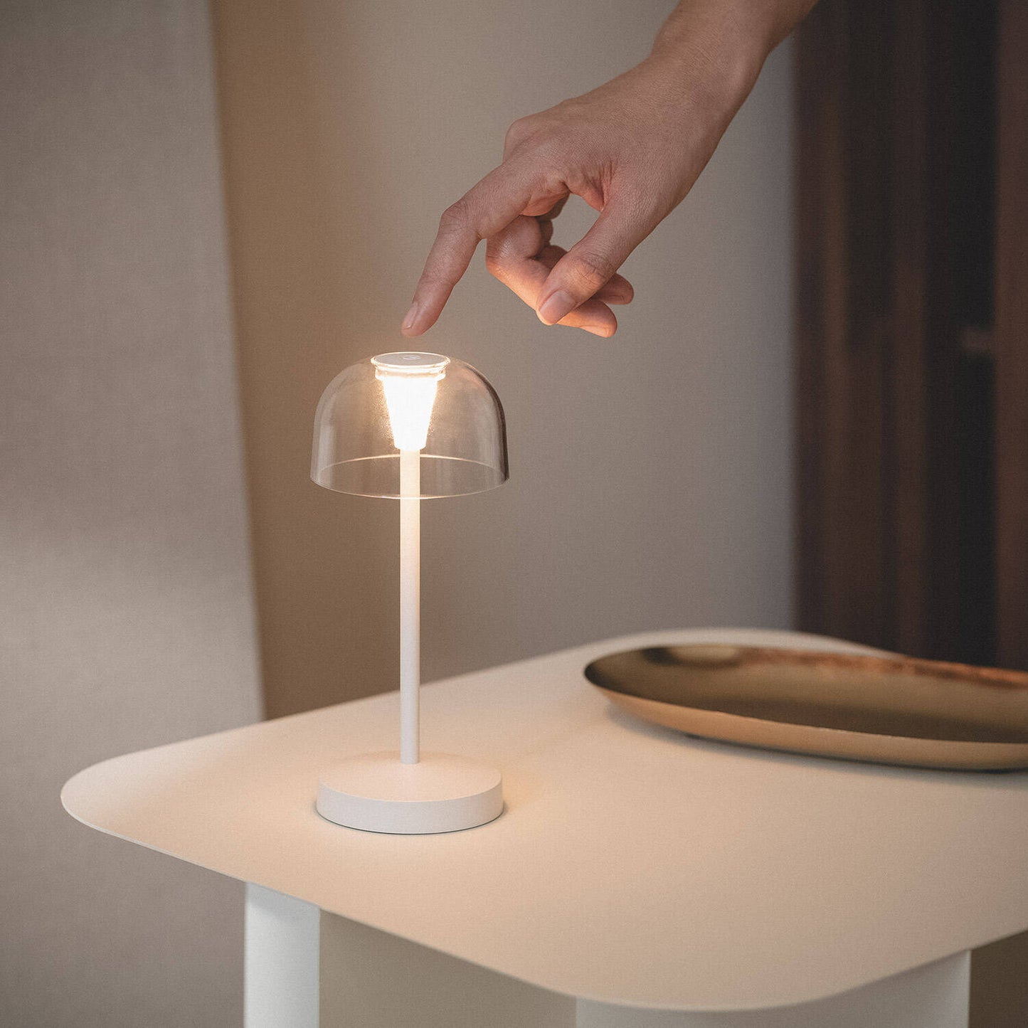 Lámpara de Mesa LED Portátil para Exterior Metal con Batería Recargable Lendora