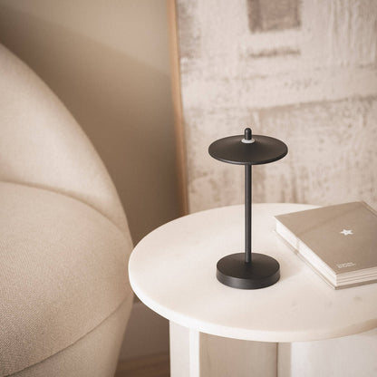 Lámpara de Mesa LED Portátil para Exterior Metal con Batería Recargable Milevani