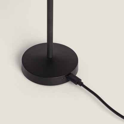 Lámpara de Mesa LED Portátil para Exterior Metal con Batería Recargable Milevani
