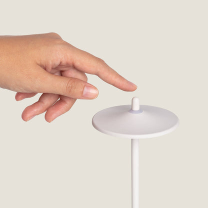 Lámpara de Mesa LED Portátil para Exterior Metal con Batería Recargable Milevani
