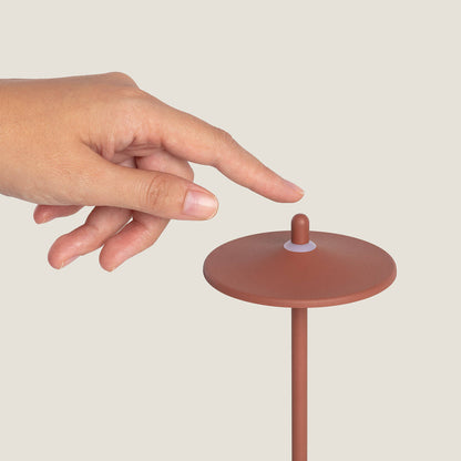 Lámpara de Mesa LED Portátil para Exterior Metal con Batería Recargable Milevani