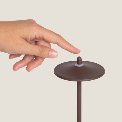 Lámpara de Mesa LED Portátil para Exterior Metal con Batería Recargable Milevani