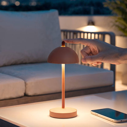 Lámpara de Mesa LED Portátil para Exterior Metal con Batería Recargable Pirinoa