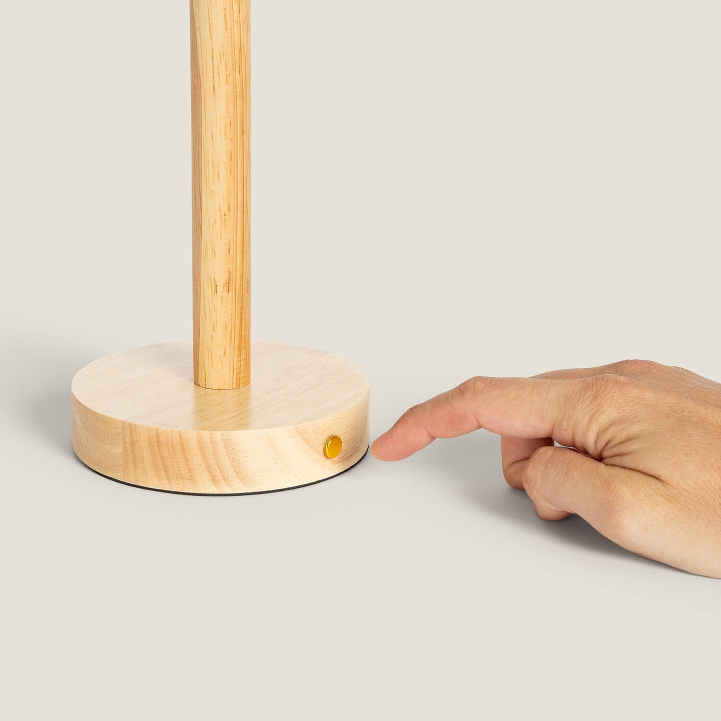 Lámpara de Mesa LED Portátil Madera con Batería USB Recargable Folgosa