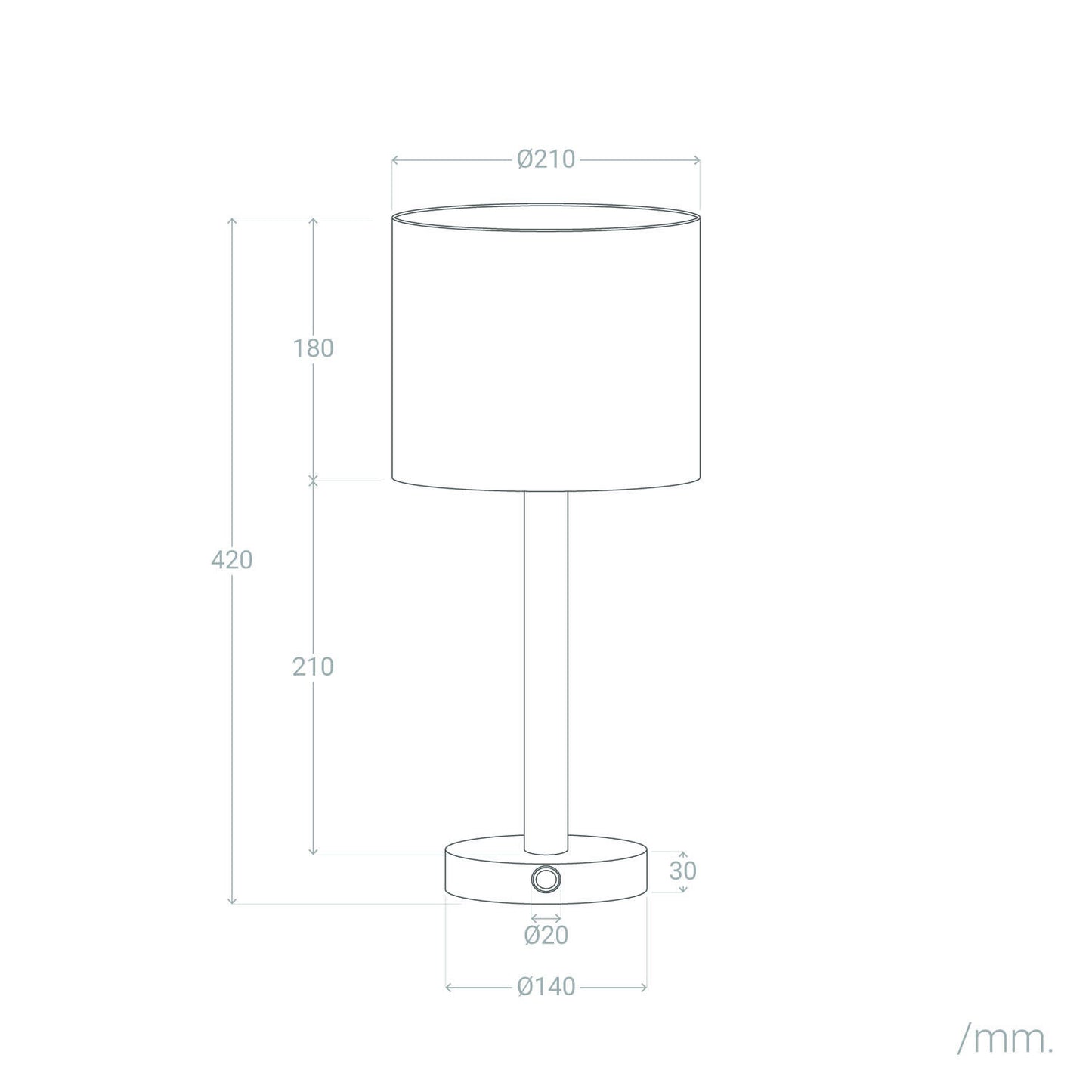 Lámpara de Mesa LED Portátil Madera con Batería USB Recargable Folgosa