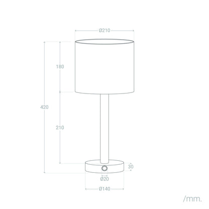 Lámpara de Mesa LED Portátil Madera con Batería USB Recargable Folgosa