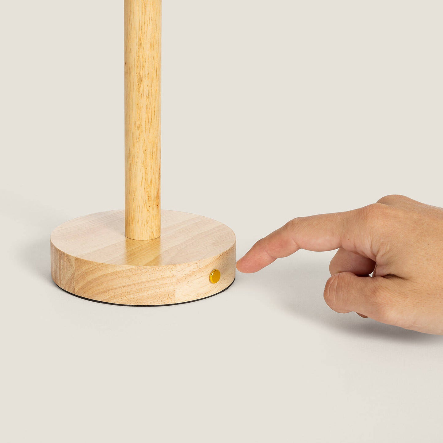 Lámpara de Mesa LED Portátil Madera con Batería USB Recargable Rowy