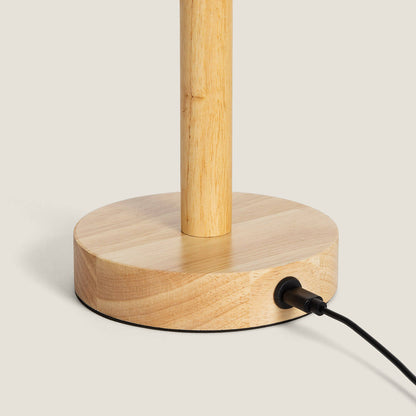 Lámpara de Mesa LED Portátil Madera con Batería USB Recargable Rowy
