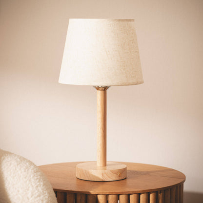 Lámpara de Mesa LED Portátil Madera con Batería USB Recargable Rowy