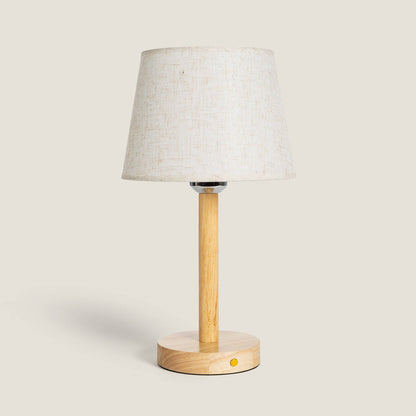 Lámpara de Mesa LED Portátil Madera con Batería USB Recargable Rowy