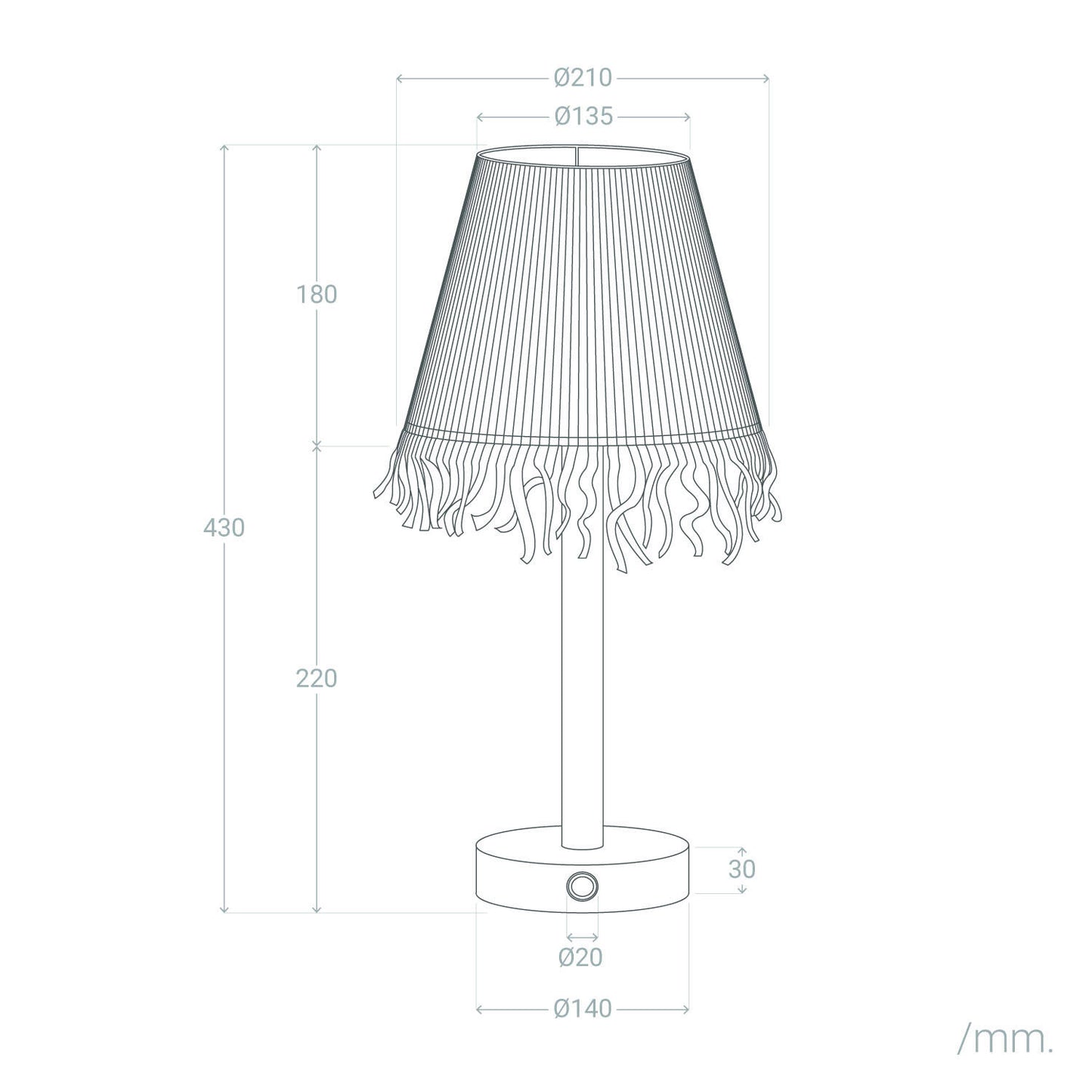 Lámpara de Mesa LED Portátil Madera con Batería USB Recargable Soure