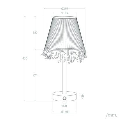 Lámpara de Mesa LED Portátil Madera con Batería USB Recargable Soure