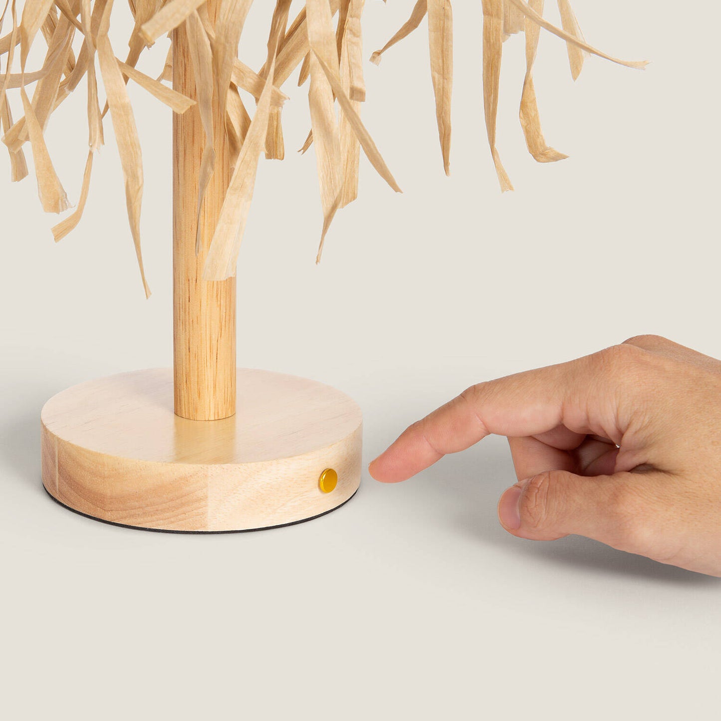 Lámpara de Mesa LED Portátil Madera con Batería USB Recargable Soure